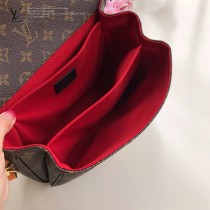 M43984 原版皮 老花 POCHETTE METIS 手袋 手工編織手腕 郵差包
