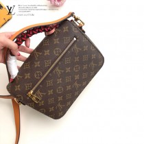 M43984 原版皮 老花 POCHETTE METIS 手袋 手工編織手腕 郵差包