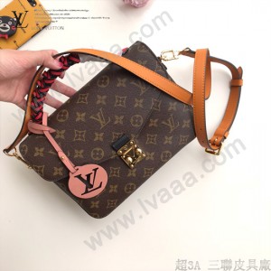 M43984 原版皮 老花 POCHETTE METIS 手袋 手工編織手腕 郵差包
