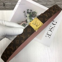 LV皮帶-1-02  路易威登原單雙面設計皮帶