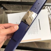 BURBERRY皮帶-1-02  巴寶莉原單牛皮平紋皮帶