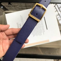 BURBERRY皮帶-2-02  巴寶莉原單牛皮粗十字紋皮帶