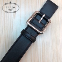 PRADA皮帶-4-01  普拉達原單牛皮平紋皮帶
