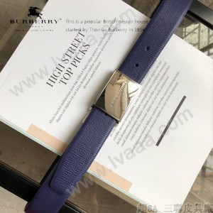 BURBERRY皮帶-1-02  巴寶莉原單牛皮平紋皮帶