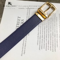 BURBERRY皮帶-2-02  巴寶莉原單牛皮粗十字紋皮帶