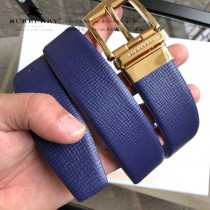 BURBERRY皮帶-2-02  巴寶莉原單牛皮粗十字紋皮帶