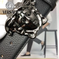 VERSACE皮帶-1-03  範思哲原單牛皮荔枝紋皮帶