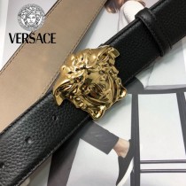 VERSACE皮帶-1-02  範思哲原單牛皮荔枝紋皮帶