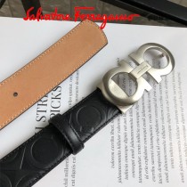 Ferragamo皮帶-1-02  菲拉格慕原單牛皮壓花紋皮帶