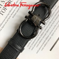 菲拉格慕：原單頭層牛皮粗條紋面-02