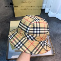 博柏利Burberry經典格子最新春夏新款漁夫帽