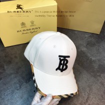 博柏利Burberry-01火爆單品TB經典格紋棒球帽各大時尚達人明星同款