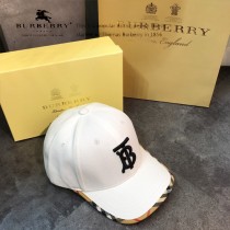 博柏利Burberry-01火爆單品TB經典格紋棒球帽各大時尚達人明星同款