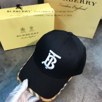博柏利Burberry-01火爆單品TB經典格紋棒球帽各大時尚達人明星同款