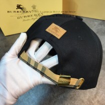 博柏利Burberry-01火爆單品TB經典格紋棒球帽各大時尚達人明星同款