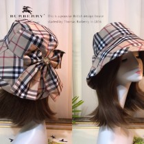 柏利（Burberry）蝴蝶結格子最新春夏新款漁夫帽