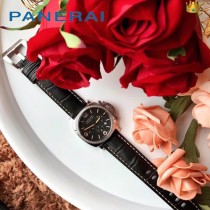 沛納海 PANERAI 進口石英機芯 女表 316精鋼表殼  耐用小牛皮帶