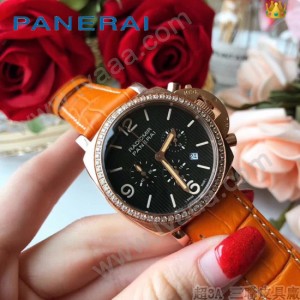 沛納海 PANERAI 進口石英機芯 女表 316精鋼表殼  耐用小牛皮帶