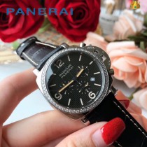 沛納海 PANERAI 進口石英機芯 女表 316精鋼表殼  耐用小牛皮帶