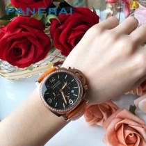 沛納海 PANERAI 進口石英機芯 女表 316精鋼表殼  耐用小牛皮帶