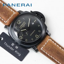 沛納海  PANERAI   Pam新款男士腕表 ，升級v2版  全316烏鋼