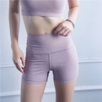 2019新款歐美雙面錦裸感健身短褲女 蜜桃提臀高腰緊身運動瑜伽褲