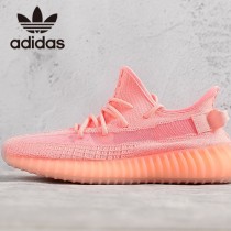 原單椰子鞋 熒光紅 巴斯夫真爆Adidas Yeezy 350 Boost V2 定制版
