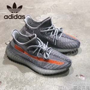 官方貨號#EG7963原單椰子鞋  adidas YEEZY BOOST 350 V2 斑馬橘側透