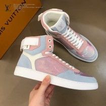 LV 新款 炫彩高幫運動鞋