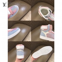 LV 新款 炫彩高幫運動鞋