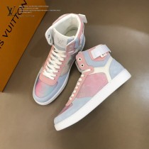 LV 新款 炫彩高幫運動鞋