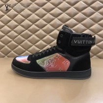LV 新款 炫彩高幫運動鞋