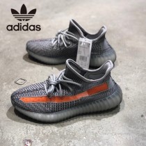 官方貨號#EG7963原單椰子鞋  adidas YEEZY BOOST 350 V2 斑馬橘側透