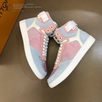 LV 新款 炫彩高幫運動鞋