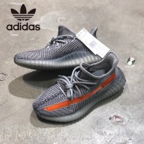 官方貨號#EG7963原單椰子鞋  adidas YEEZY BOOST 350 V2 斑馬橘側透