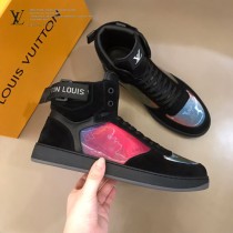 LV 新款 炫彩高幫運動鞋
