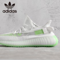 原單椰子鞋  白配綠 巴斯夫真爆Adidas Yeezy 350 Boost V2 定制版
