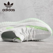 原單椰子鞋  白配綠 巴斯夫真爆Adidas Yeezy 350 Boost V2 定制版