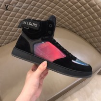 LV 新款 炫彩高幫運動鞋