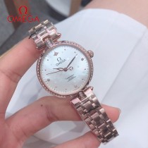 OMEGA-189  鷗米茄 OMEGA雙鷹星座系列貝殼面女表