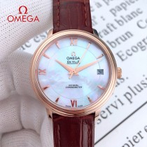 OMEGA-193 鷗米茄 OMEGA碟飛系列女表 皮帶款
