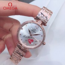 OMEGA-189  鷗米茄 OMEGA雙鷹星座系列貝殼面女表