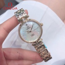 OMEGA-189  鷗米茄 OMEGA雙鷹星座系列貝殼面女表