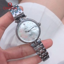 OMEGA-189  鷗米茄 OMEGA雙鷹星座系列貝殼面女表