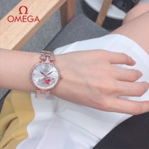 OMEGA-189  鷗米茄 OMEGA雙鷹星座系列貝殼面女表