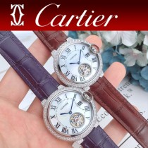 CARTIER-316 卡地亞 CARTIER藍氣球系列女表 陀飛輪機械女表