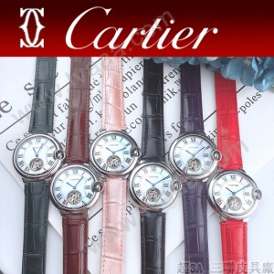 CARTIER-317 卡地亞 CARTIER藍氣球系列女玫瑰金表 陀飛輪機械女表