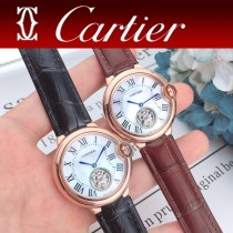 CARTIER-317 卡地亞 CARTIER藍氣球系列女玫瑰金表 陀飛輪機械女表