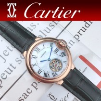 CARTIER-317 卡地亞 CARTIER藍氣球系列女玫瑰金表 陀飛輪機械女表