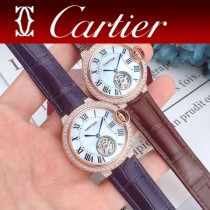 CARTIER-316 卡地亞 CARTIER藍氣球系列女表 陀飛輪機械女表